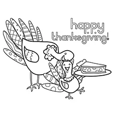 Thanksgiving holiday coloring page