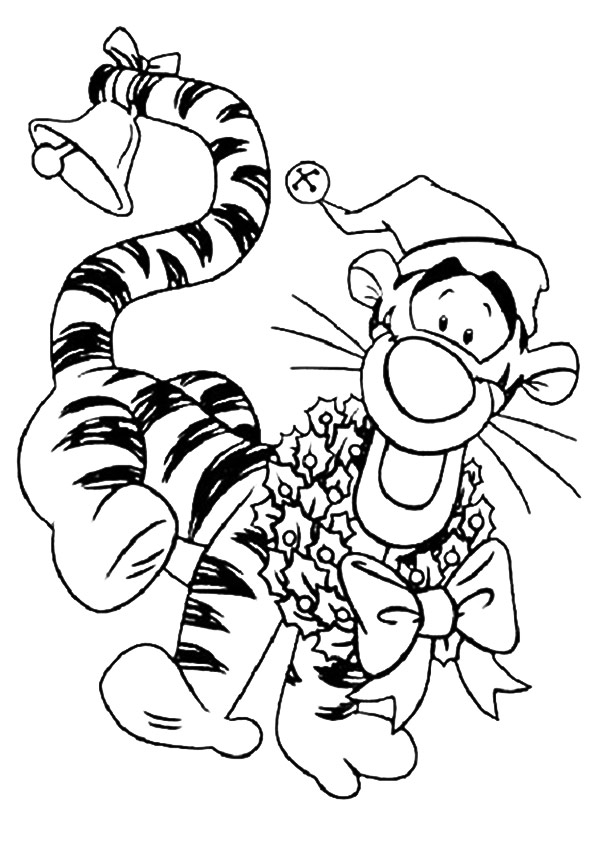 The-tiger-with-christmas-wreath