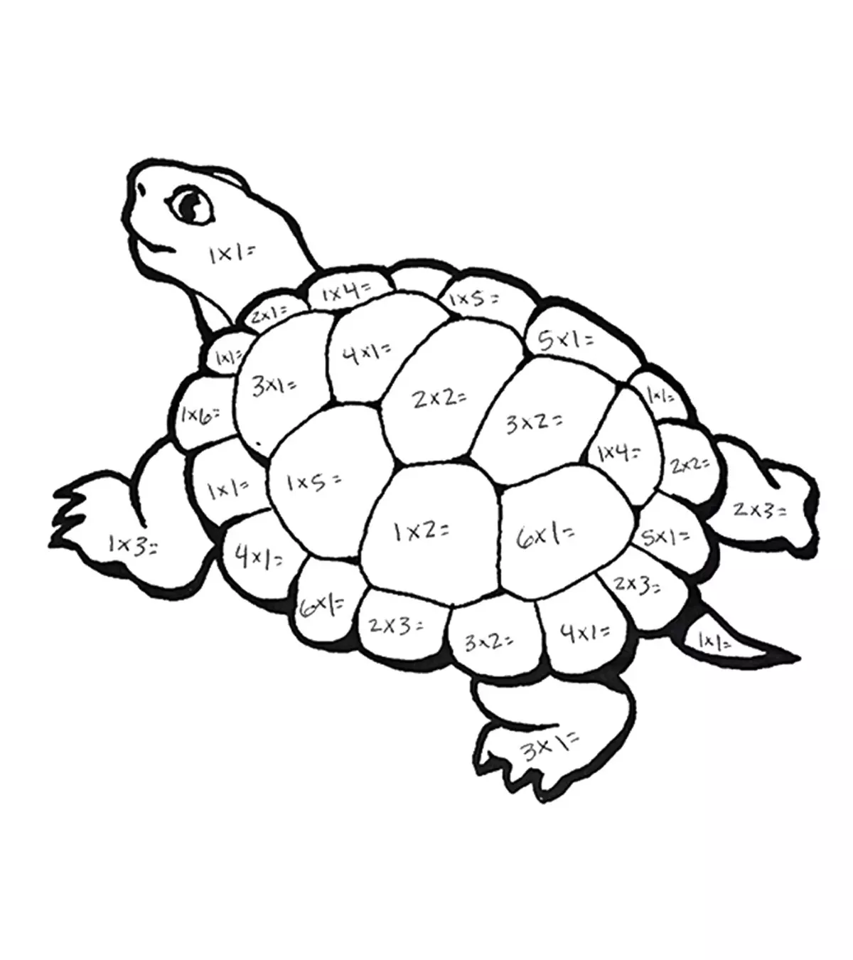 Multiplication Coloring Pages For Kids