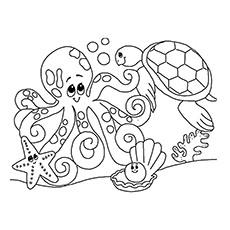 cute sea life coloring pages