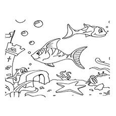 under water coloring pages