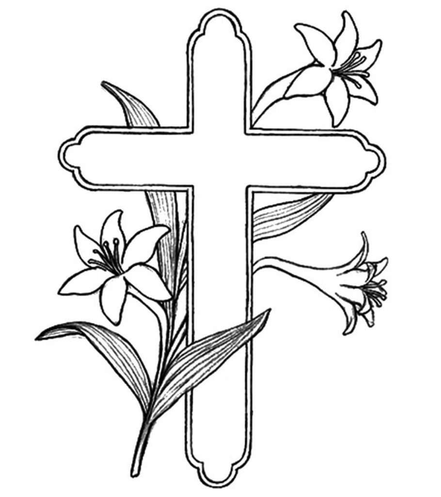 Coloring Pages Religious Crosses