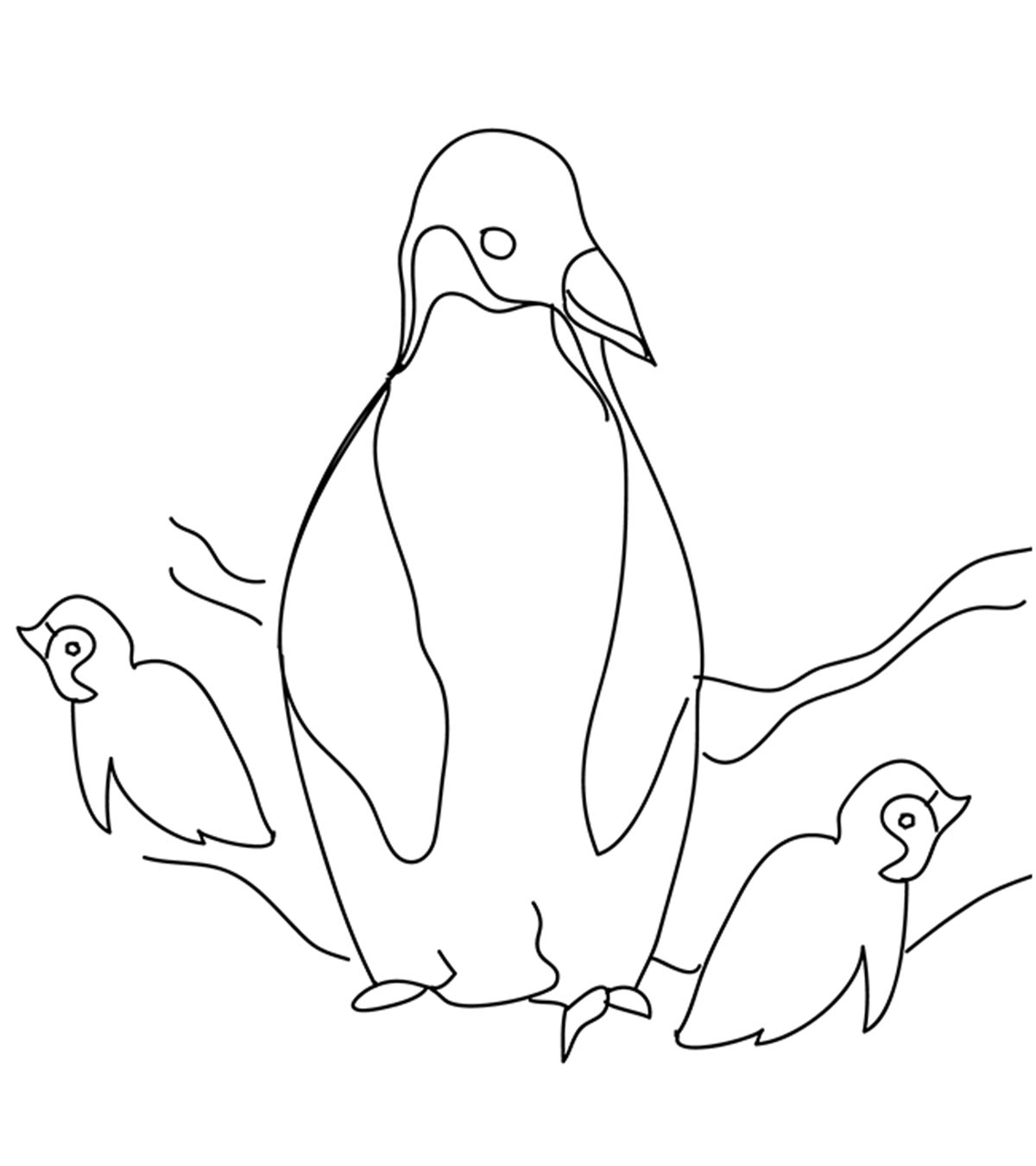 Kawaii Food Coloring Page Printable Pictures Of Penguins To Color