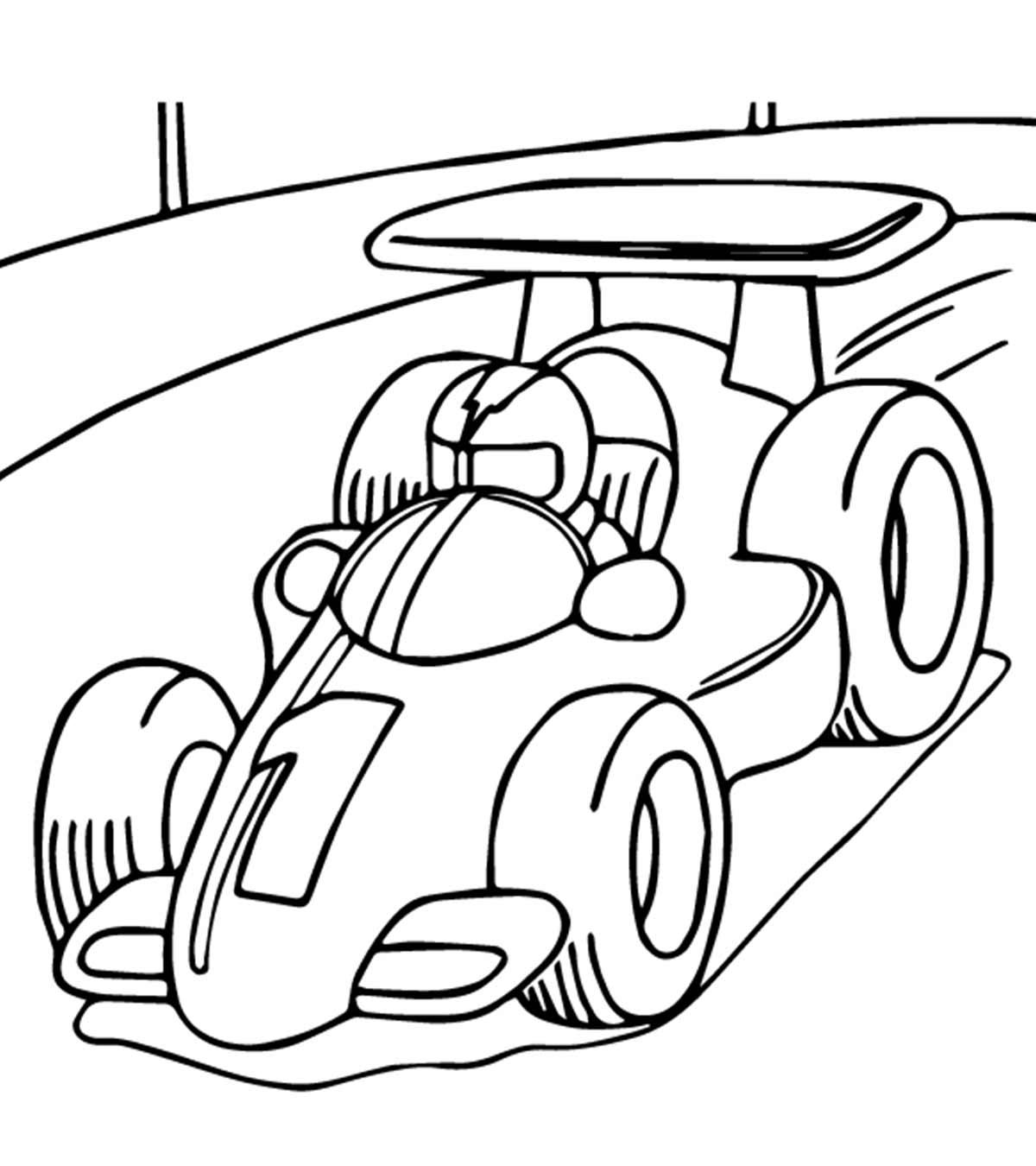 Race Cars For Coloring Coloring Pages