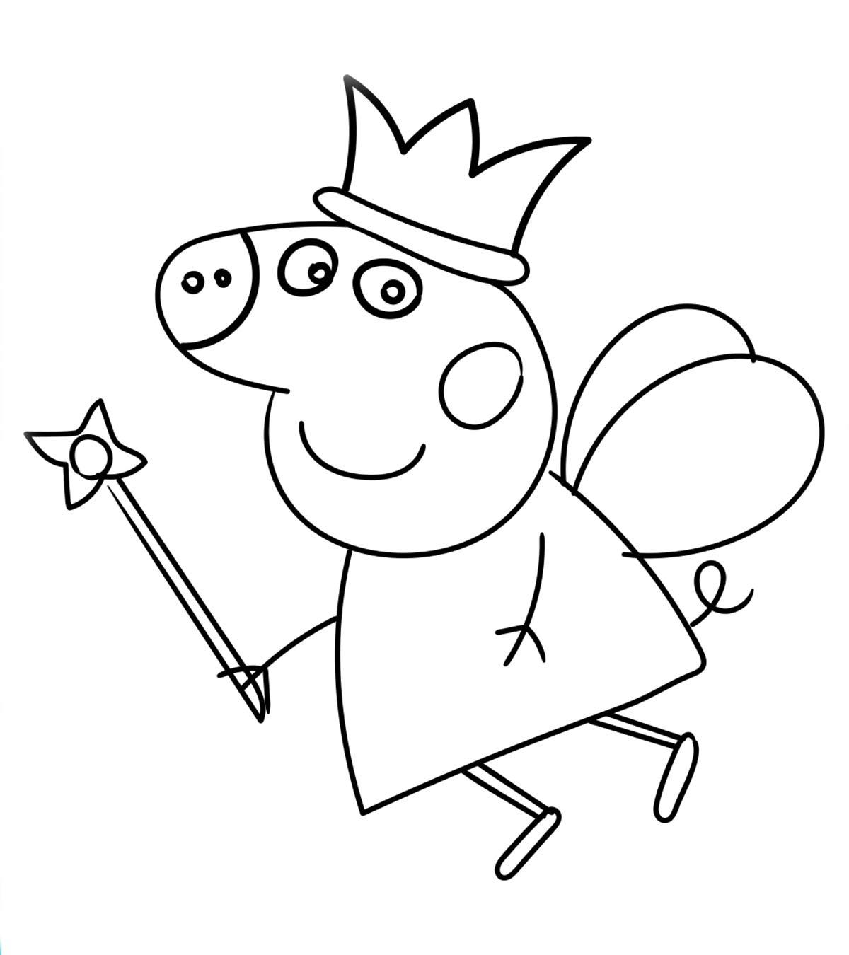 Peppa Pig Coloring Pages Winter