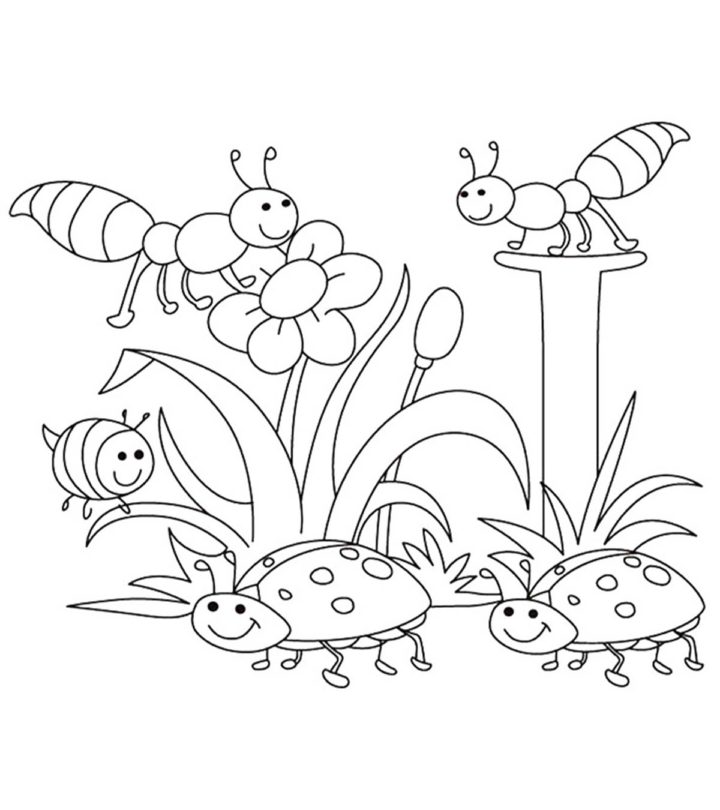 spring season cute spring coloring pages