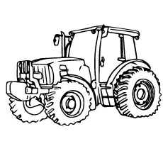 Tractor sketch coloring pages