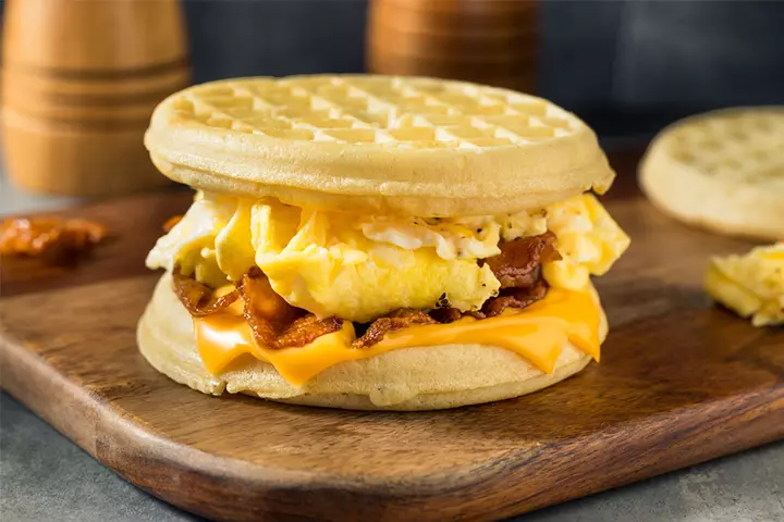 Waffle egg sandwich, Favorite Recipes With Eggs For Kids