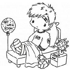 Top 25 Free Printable Get Well Soon Coloring Pages Online