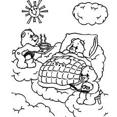 Get Well Soon Cute Bear coloring page - Download, Print or Color Online for  Free