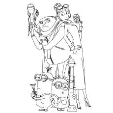 Top 35 Despicable Me 2 Coloring Pages For Your Naughty Kids