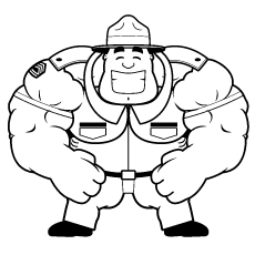 Angry soldier military coloring pages