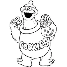 Cookie Monster coloring page