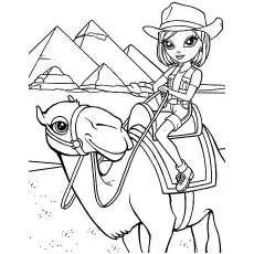 Cowgirl by lisa frank coloring pages