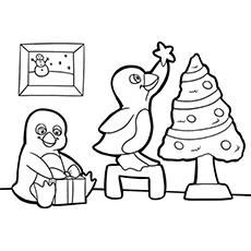 penguin coloring pages to print