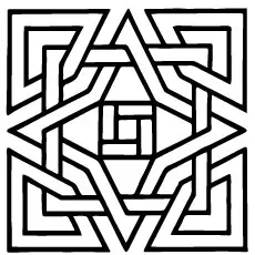 Geometric shapes coloring pages
