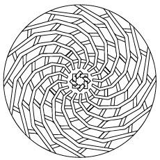 Geometric coloring pages