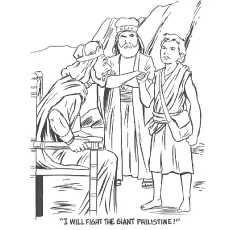 Giant Philistine Coloring Pages