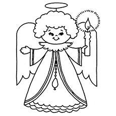 Top 10 Free Printable Cheerful Angel Coloring Pages Online