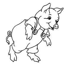 Running guinea pig coloring page