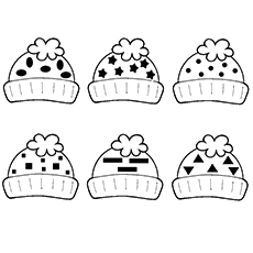Printable best patterned hat coloring pages