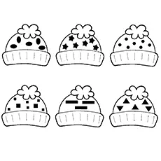 Printable best patterned hat coloring pages_image