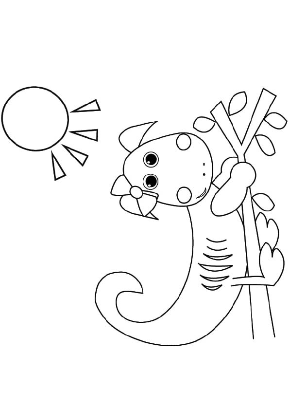 iguana-sun-bathing-coloring-page