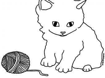 15 Lovely Kitten Coloring Pages For Your Little Ones