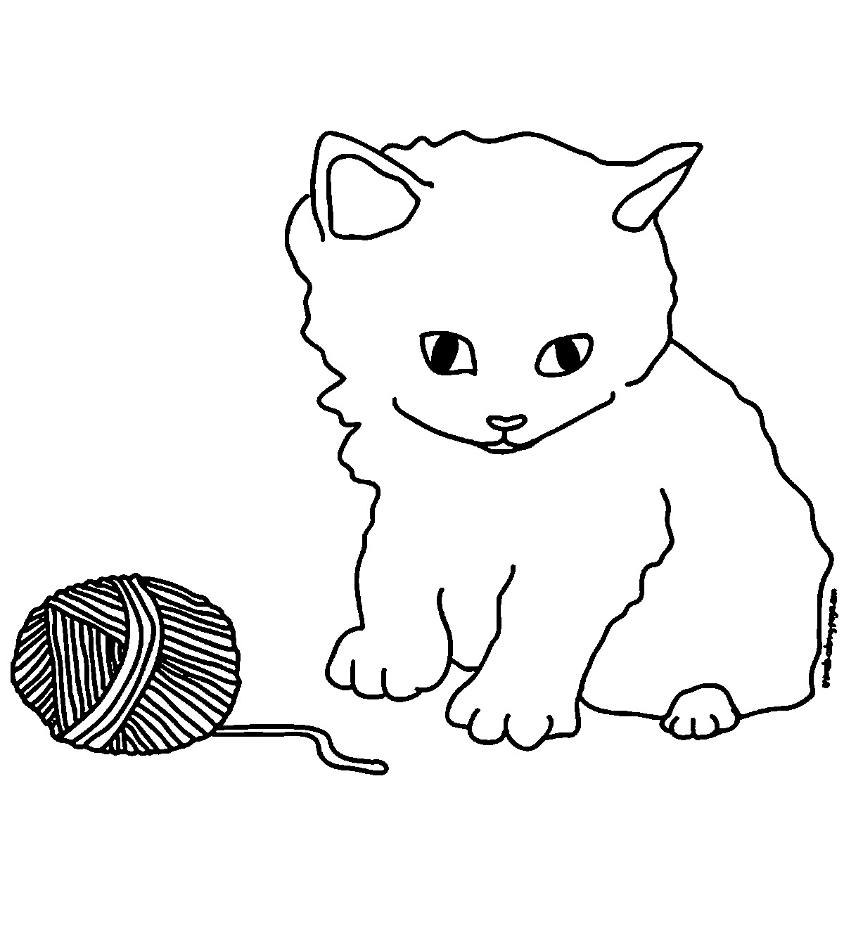 15 Lovely Kitten Coloring Pages For Your Little Ones