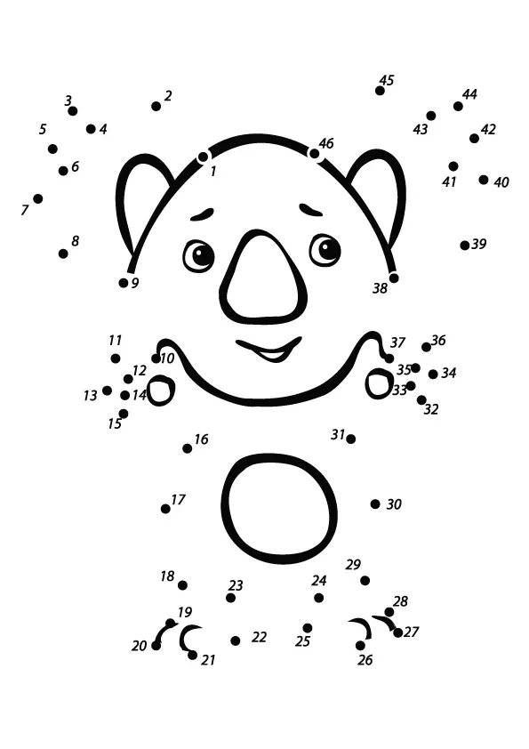 koala-dot-to-dot