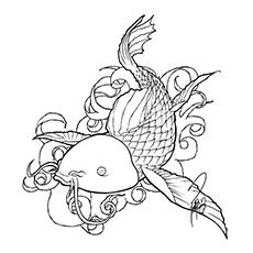 Koi fish by Ramirez coloring page