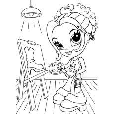 Lisa Frank and Butterflies coloring page - Download, Print or Color Online  for Free