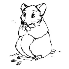 Moffy hamster, hamster coloring pages_image
