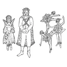 Ballet with Nutcracker coloring pages