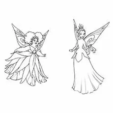 Ouloveit ru fairy princess coloring pages