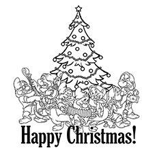 disney merry christmas coloring pages