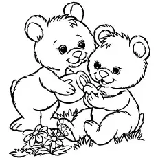 Sociable bears by lisa frank coloring pages
