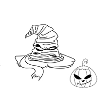 Scary best sorting hat coloring pages