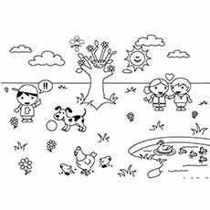 spring-weather-coloring-pages