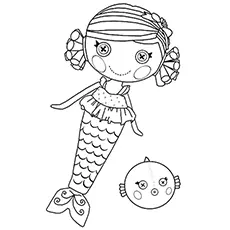 Coral Sea Shells Lalaloopsy doll coloring page_image