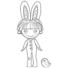 Cotton Hoppalong Lalaloopsy doll coloring page_image