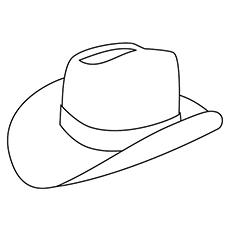 printable best cowboy hat coloring pages