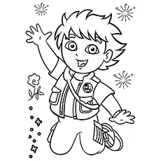 Diego coloring page