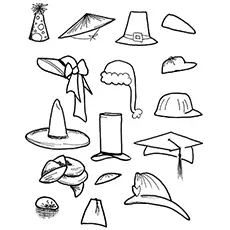 Types of hats, best hat coloring pages_image