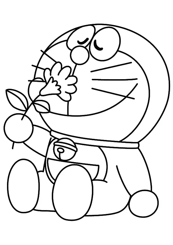 Doraemon Cartoon Coloring Page Active Child
