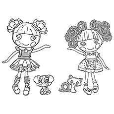 Ember with Silly Hair Lalaloopsy doll coloring page_image