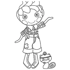 Forest evergreen Lalaloopsy doll coloring page_image