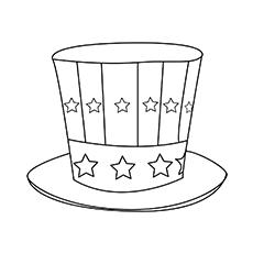 Best hat with stars coloring pages