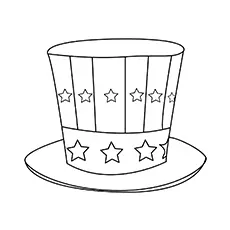 Best hat with stars coloring pages_image