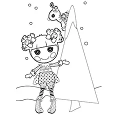 Holly Sleighbells Lalaloopsy doll coloring page_image